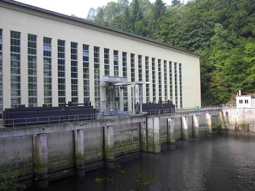Turbinenhaus Bleilochtalsperre